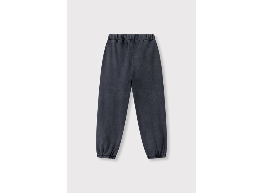 Knitted Bull Logo Pants Charcoal Grey Unisex Broek