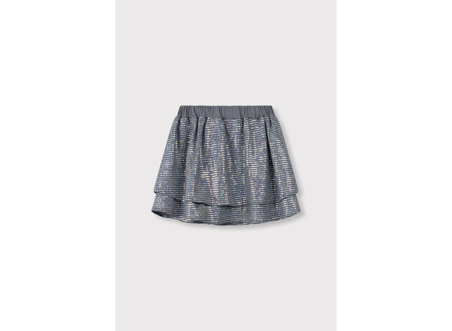 Knitted Sparkle Skirt  Silver Meisjes Rokje