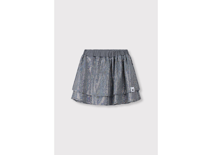 Knitted Sparkle Skirt  Silver Meisjes Rokje
