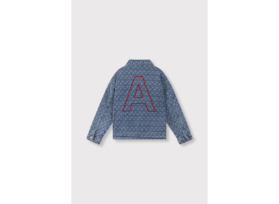 Woven Bull Denim Jacket  Denim Blue Unisex Jasje