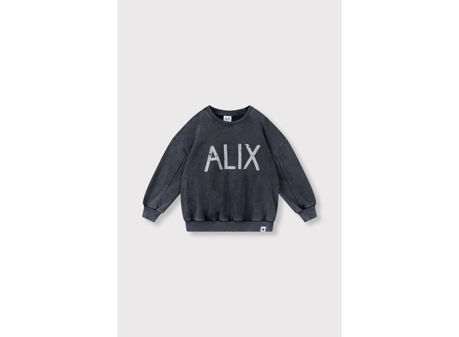 Knitted Alix On Tour Sweater Charcoal Grey Unisex Sweater