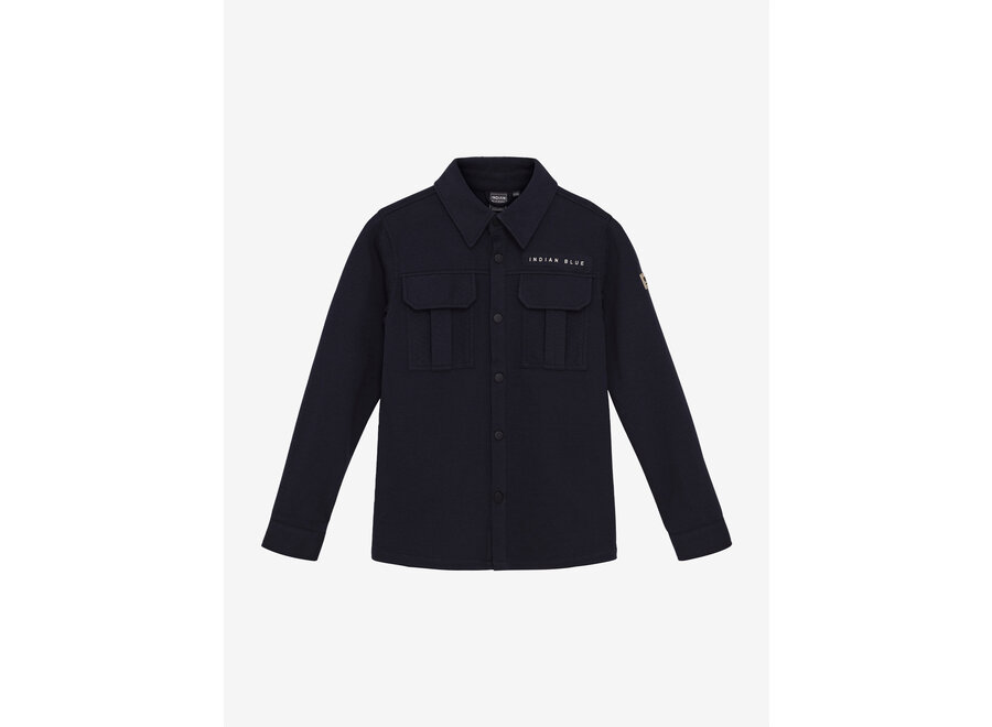 Shirt Jacket Twill Stretch  Dark Navy Jongens Jas