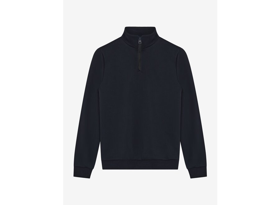 Zipper Sweat Badge  Dark Navy Jongens Trui