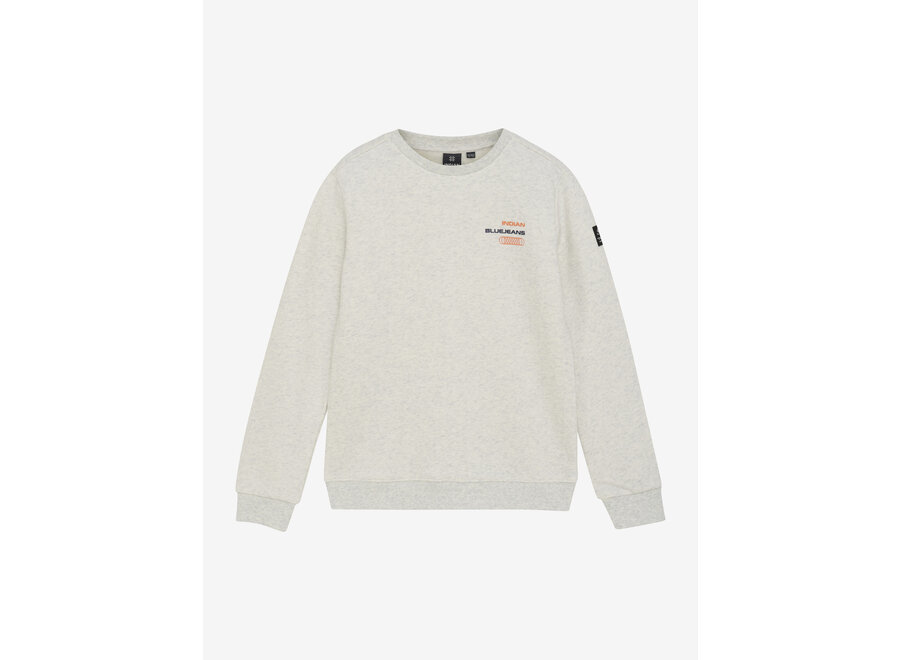 Loose fit Sweat Melange  Grey Jongens Trui