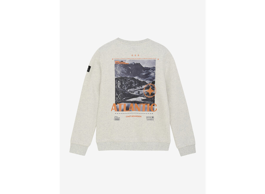 Loose fit Sweat Melange  Grey Jongens Trui