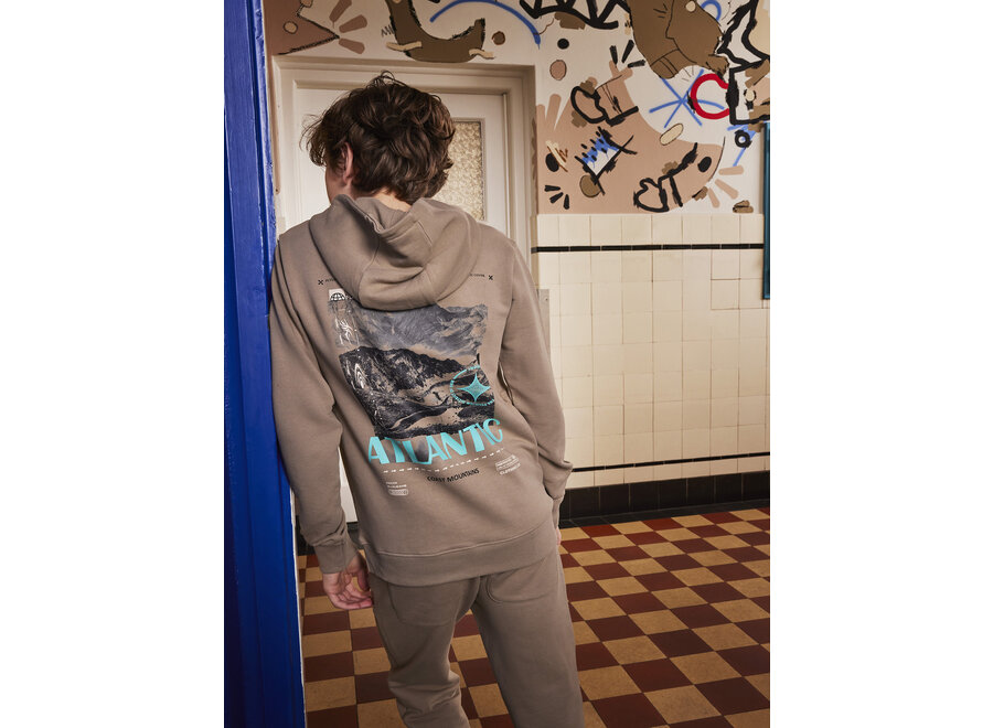 Hoodie Backprint Brown Jongens Hoodie