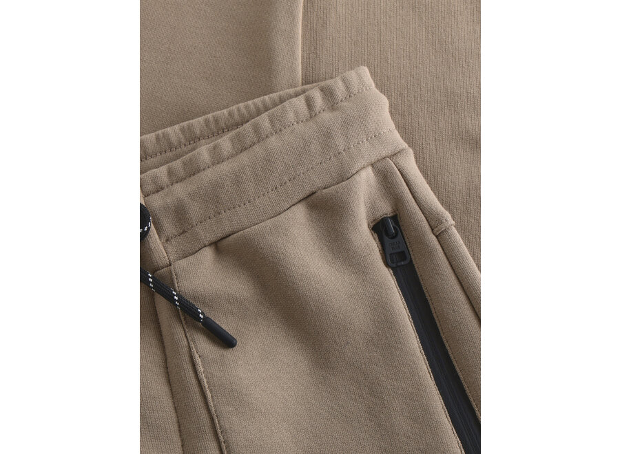 Jogpant Zip Brown Jongens broek