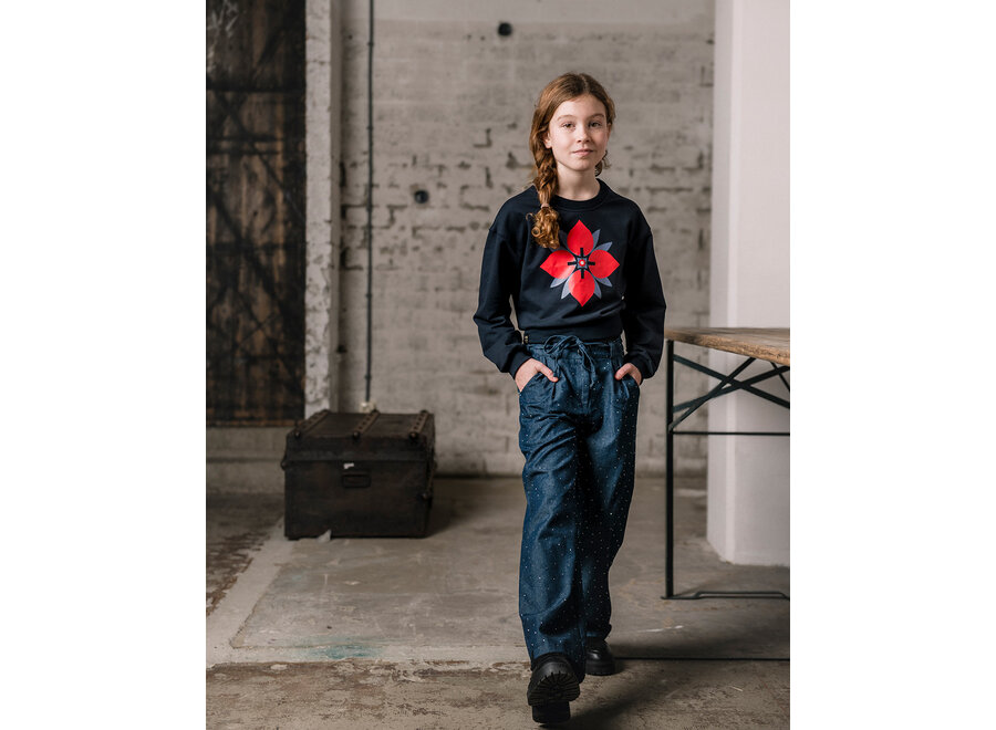 Lola Blue Diamant Meisjes Broek