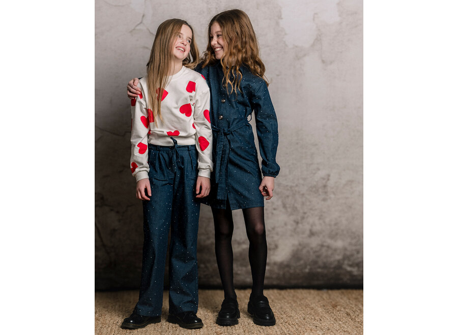 Lola Blue Diamant Meisjes Broek