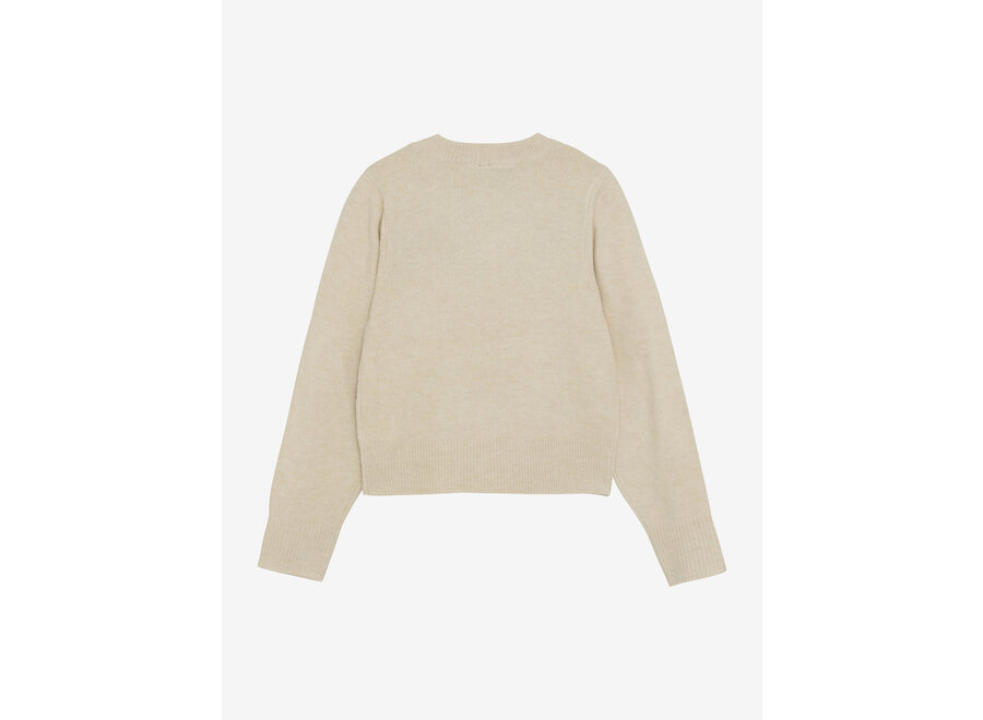 Knitted Sweater Text 970454 2020 Sand Meisjes Trui