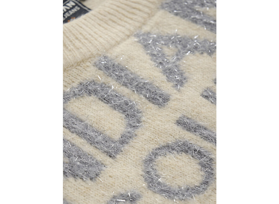 Knitted Sweater Text 970454 2020 Sand Meisjes Trui