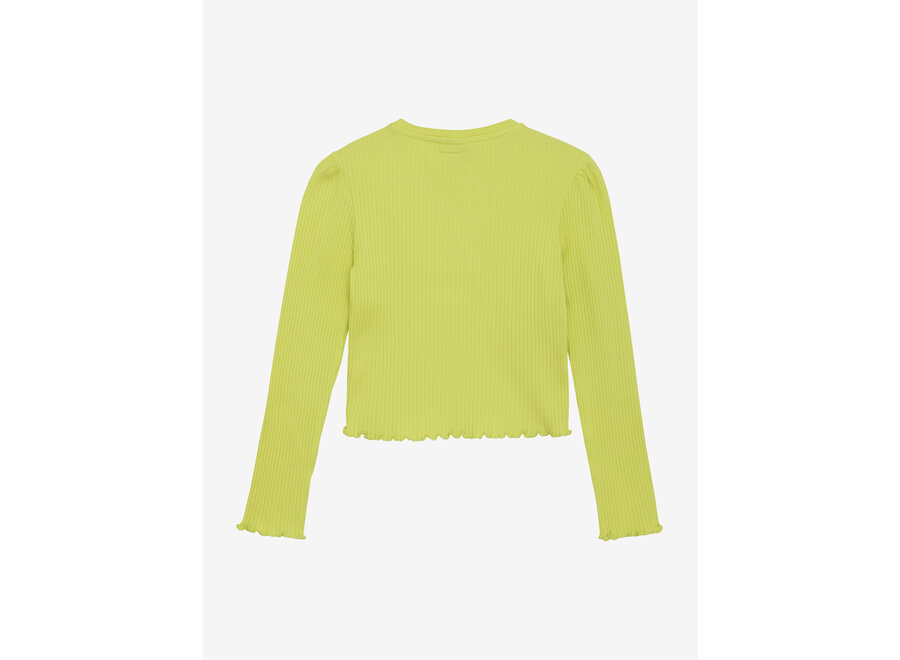 Longsleeve Rib  Yellow Meisjes T-shirt