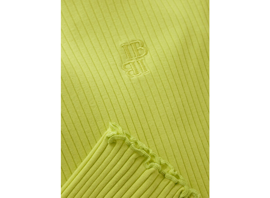 Longsleeve Rib  Yellow Meisjes T-shirt