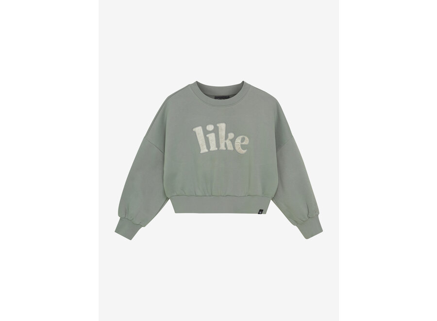 Sweater Satin  Green Meisjes Trui
