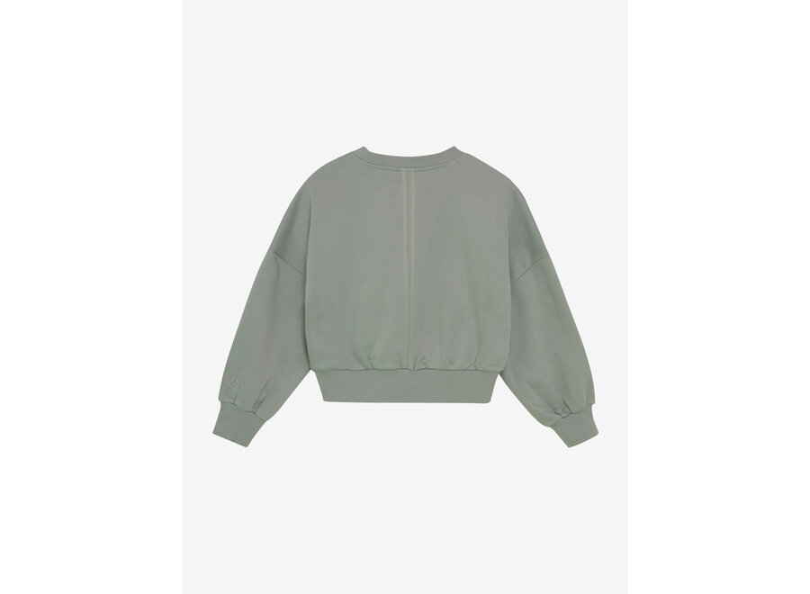Sweater Satin  Green Meisjes Trui