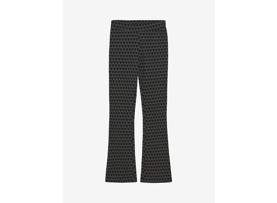 Flared Fancy  Black Meisjes Broek