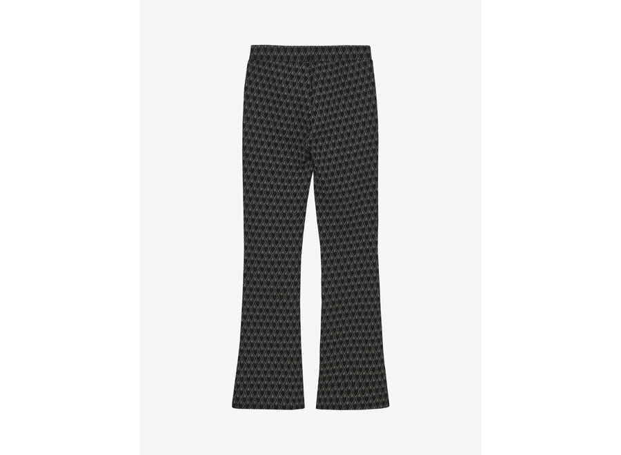 Flared Fancy  Black Meisjes Broek