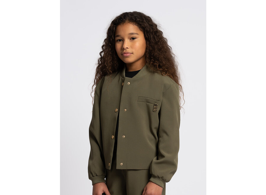 Eliza Bomber  Deep Forest Green Meisjes Jasje