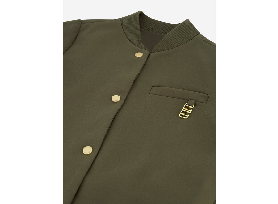 Eliza Bomber  Deep Forest Green Meisjes Jasje
