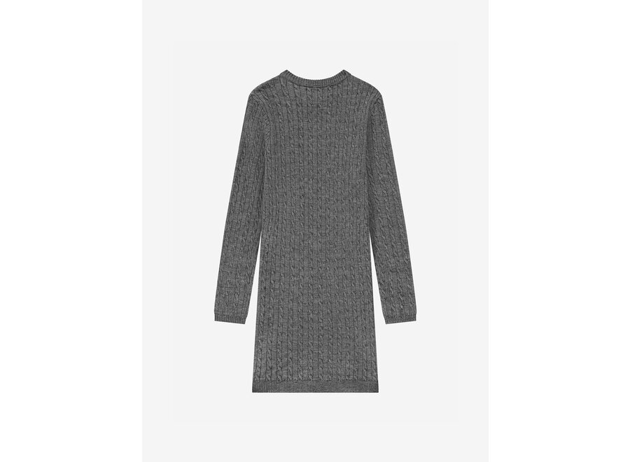 Xia Cable Dress  Steel Grey Meisjes Jurk