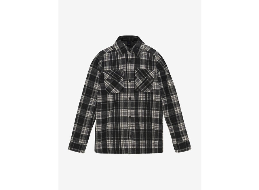Shirt Jacket Rellix Check Black Jongens Jasje