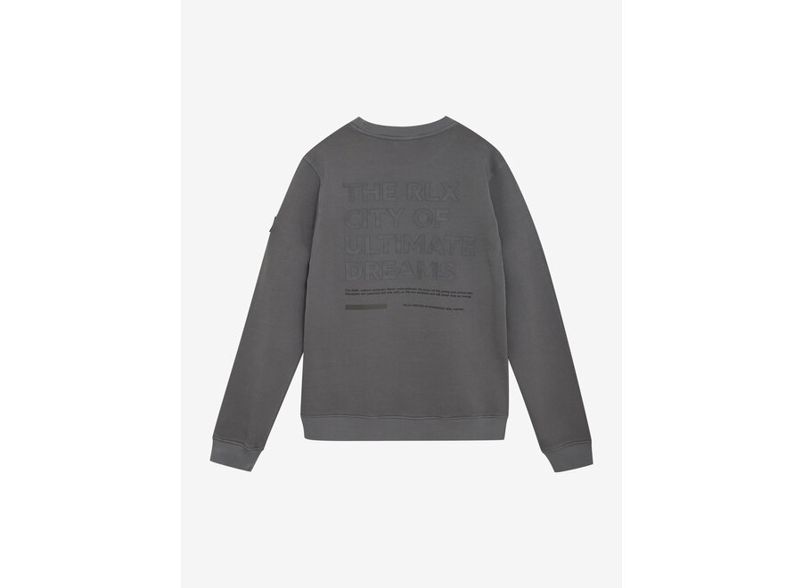 Sweater RLX Backprint  Grey Jongens Trui