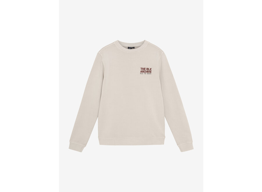 Sweater Chest and Backprint  Grey Jongens Trui