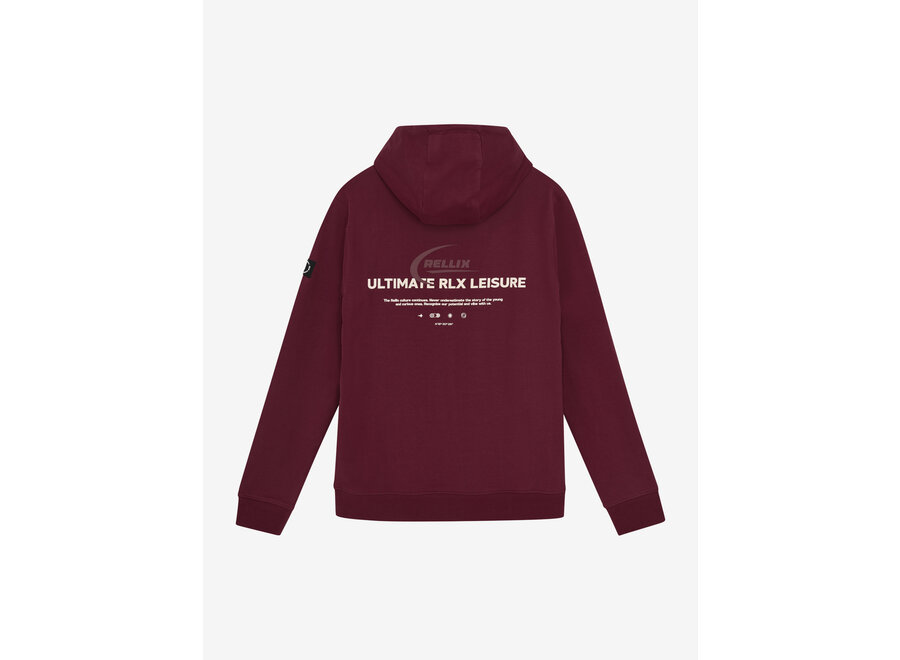 Hoodie Rellix Chestprint  Red Jongens Trui