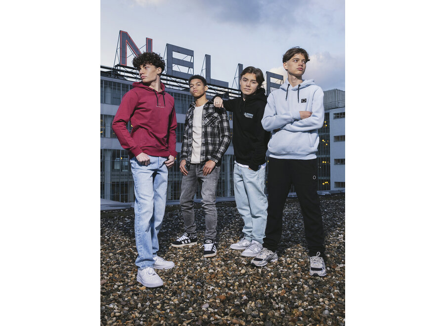 Hoodie Rellix Chestprint  Red Jongens Trui