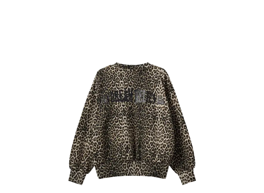 Elisy Sweatshirt Light Brown Leopard