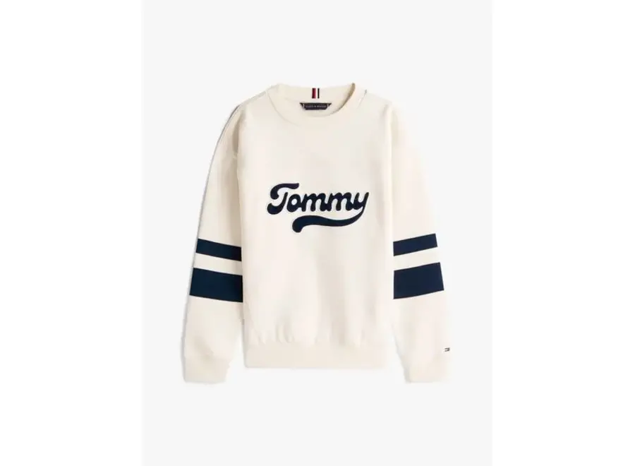 Varsity Colourblock Ivory Silk Jongens Trui