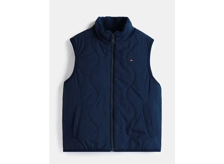 Reversible Teddy Nyl Dark Night Navy Jongens Vest