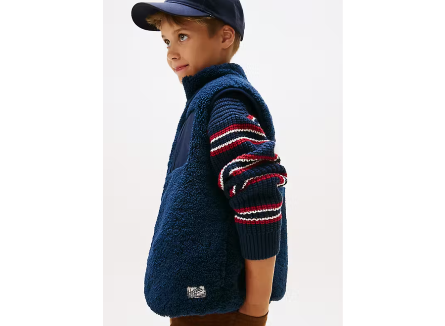 Reversible Teddy Nyl Dark Night Navy Jongens Vest