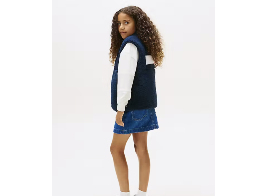 Reversible Teddy Nyl Dark Night Navy Jongens Vest