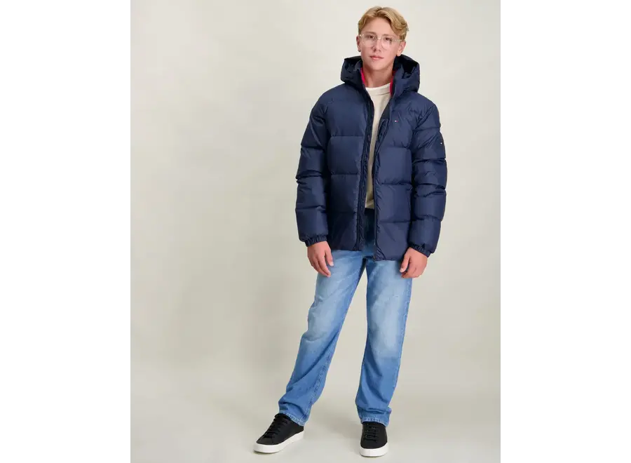 Essential Down Jacket KB0KB10091 C1G Dark Night Navy Jongens Jasje
