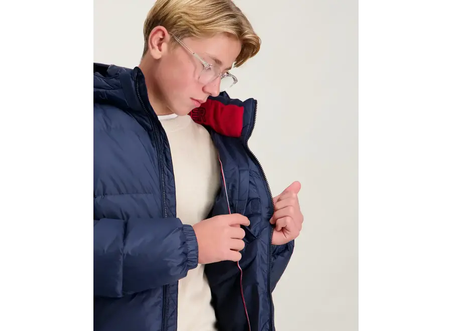 Essential Down Jacket KB0KB10091 C1G Dark Night Navy Jongens Jasje