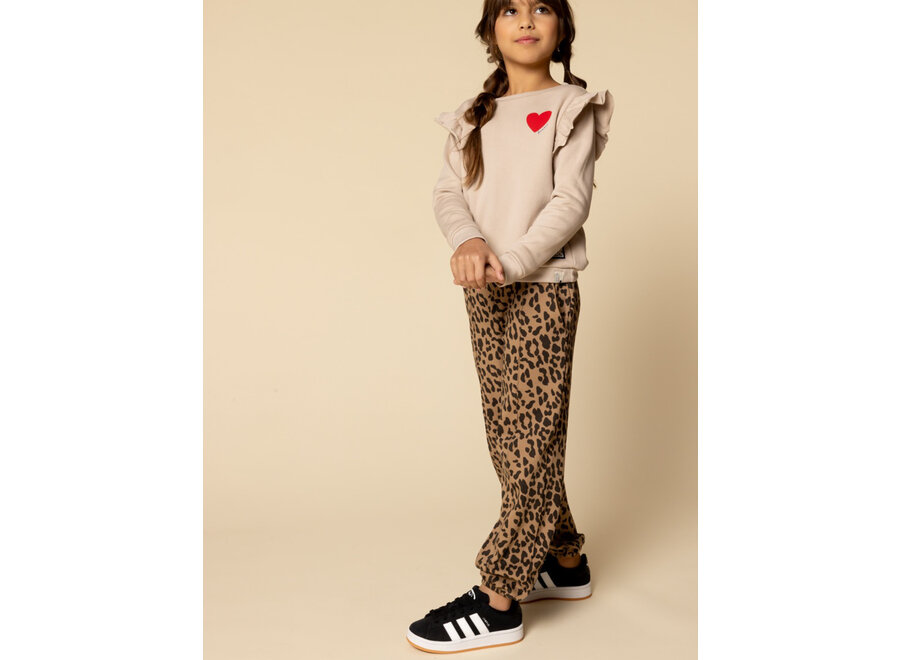 Little Interlock Pants Leopard Ao Meisjes  Broek