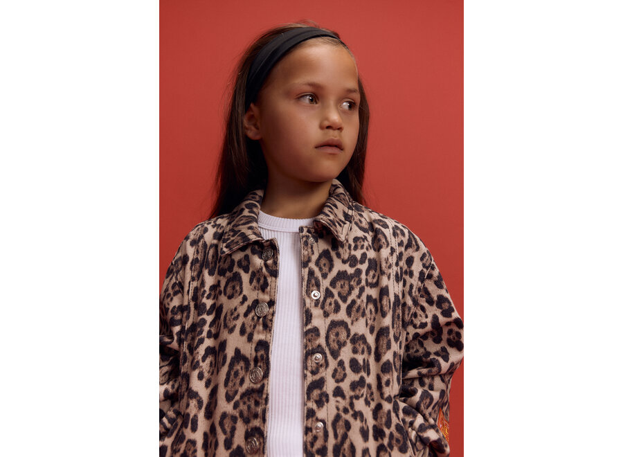 Woven Jaguar Denim Jacket   Animal Meisjes Jasje