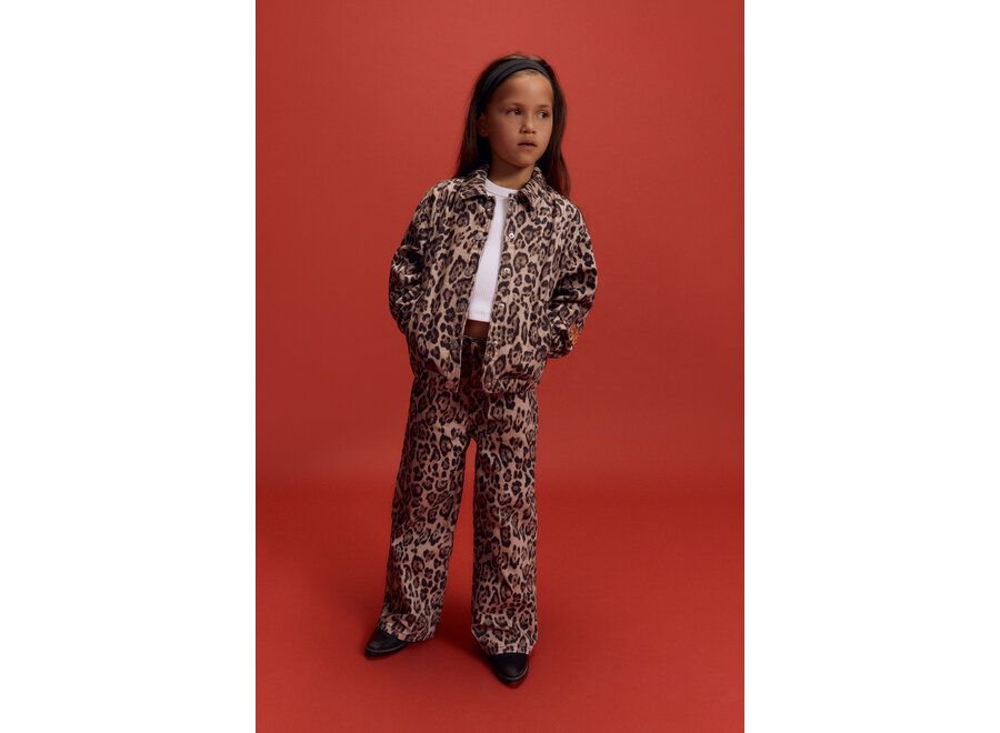 Woven Wide Leg Jaguar Denim Pants  Animal Meisjes Spijkerbroek