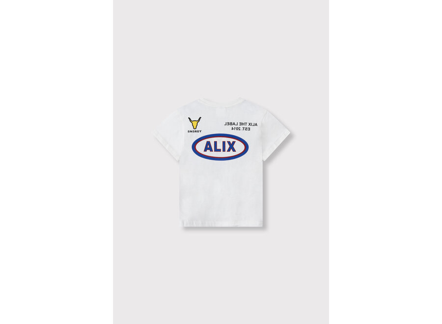 Knitted Sports Artwork T-Shirt  Soft White Unisex  T-shirt