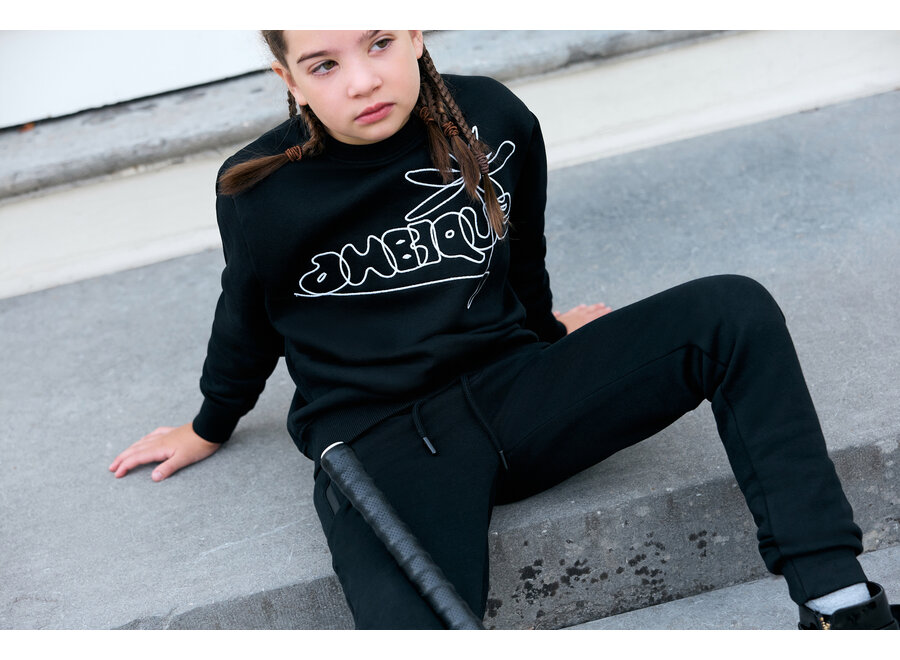 Elliot Sweater  Black Jongens Sweater