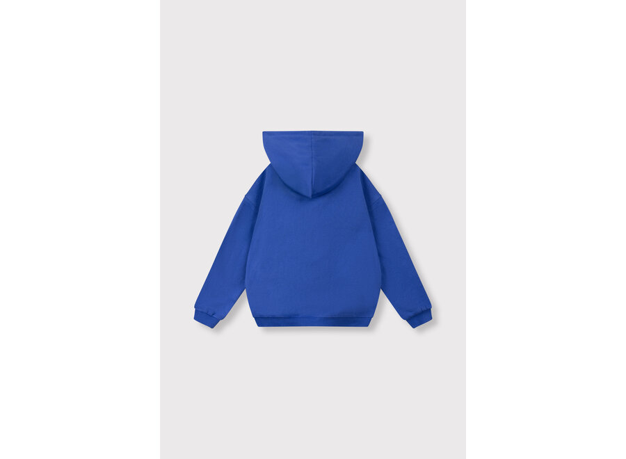 Knitted Logo Hoody   Intense Blue Unisex Sweater