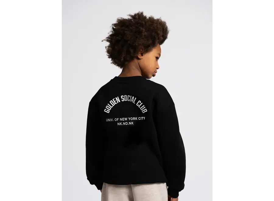 Dias Oversized Sweatshirt Black Jongens Trui