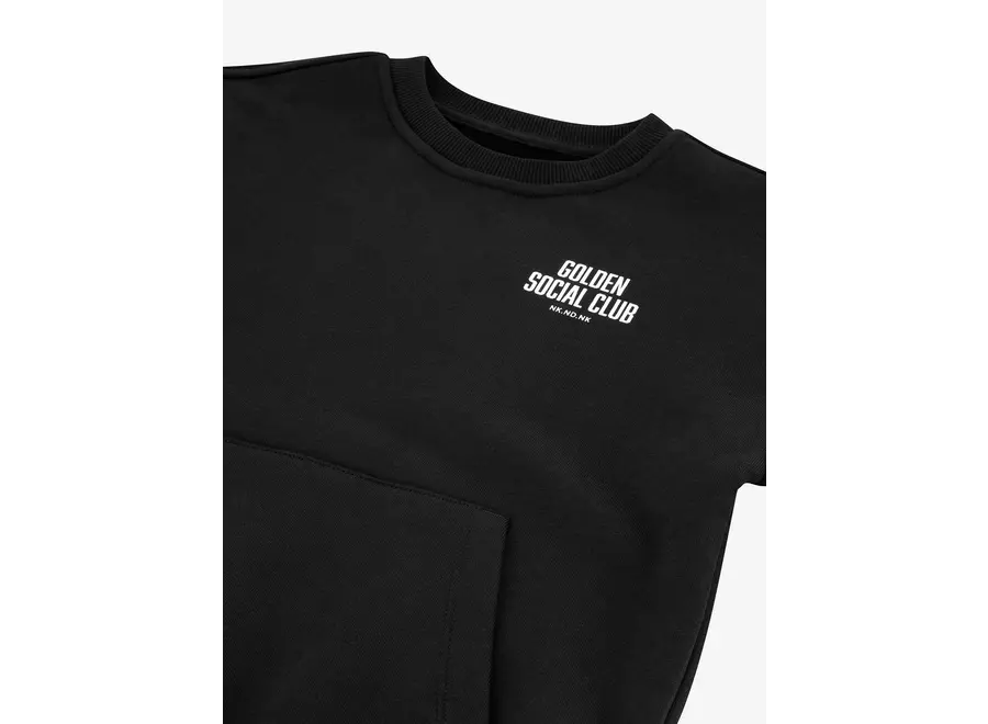 Dias Oversized Sweatshirt Black Jongens Trui