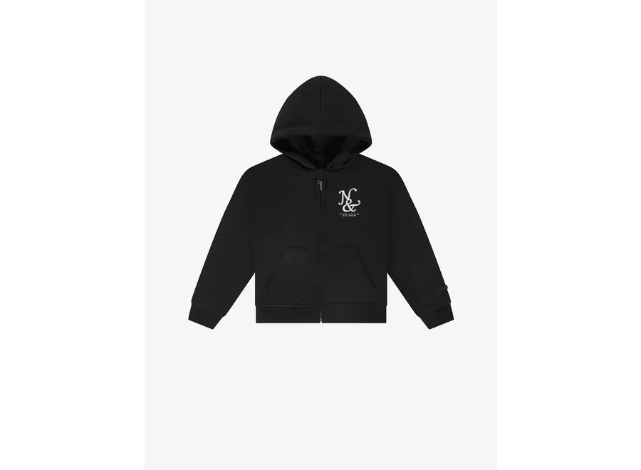 Roman Oversized Zip Hoodie Black Jongens Hoodie