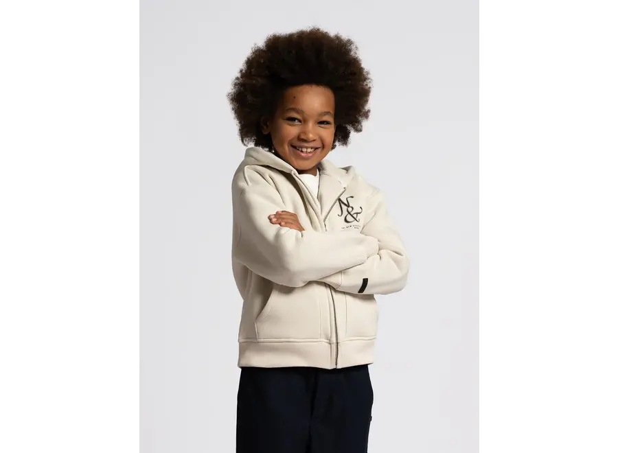 Roman Oversized Zip Hoodie  Sandstone Jongens Hoodie