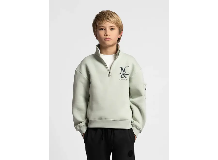 Roman Oversized Sweatshirt Whisper Mint Jongens Trui