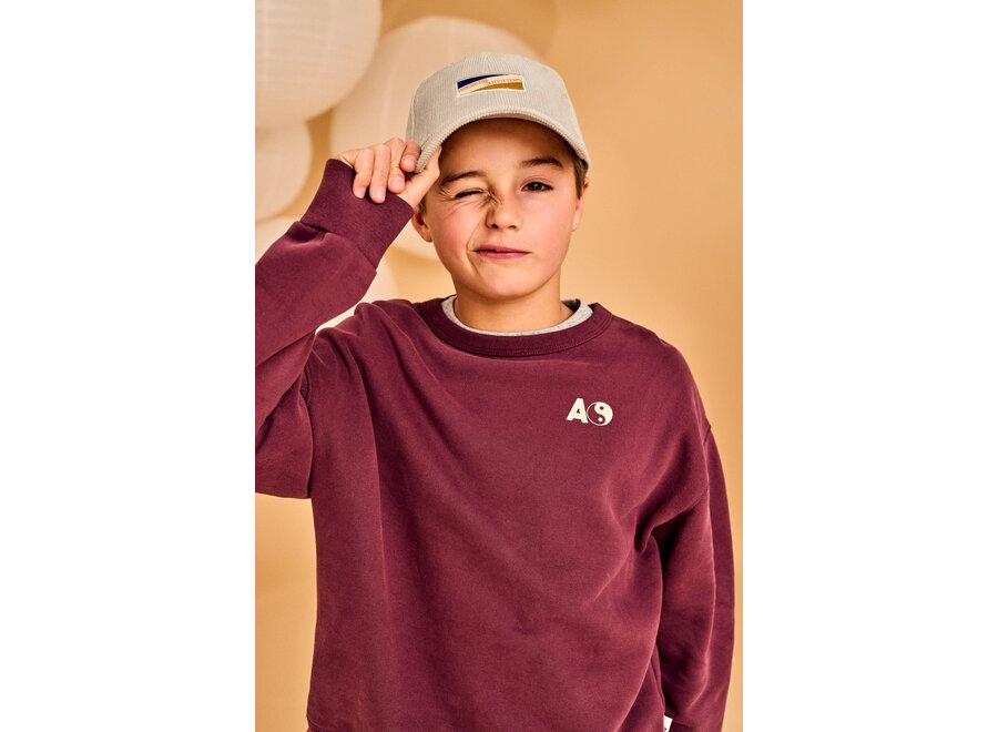 Oscar Sweater Sorry  Burgundy Jongens Trui