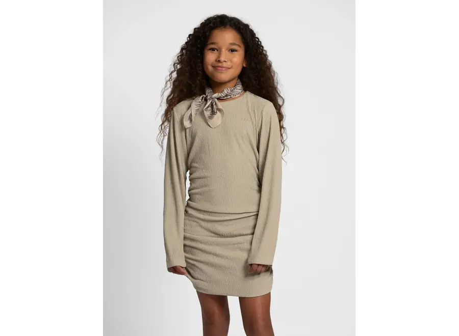 Nora Dress  Oak Sand Meisjes Jurkje