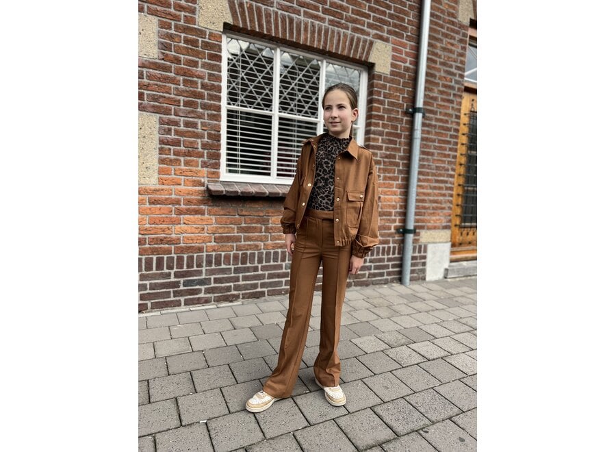 Marilene Shine Vis  Bison Brown Meisjes Jasje